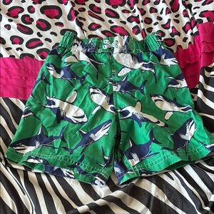 Circo Green Shark Pattern Swim Shorts